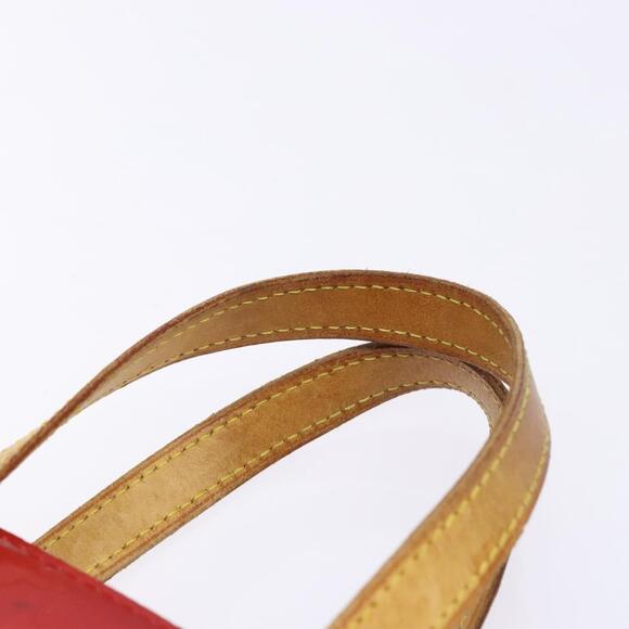 LOUIS VUITTON Monogram Vernis Reade PM Hand Bag Red Rouge M91088 - Picture 8 of 12